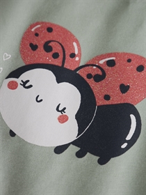 NAME IT T-shirt Vix Aqua Gray Ladybird